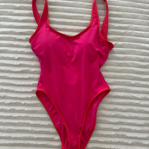 Michael Kors Hot Pink Swimsuit - Picture 1 of 3